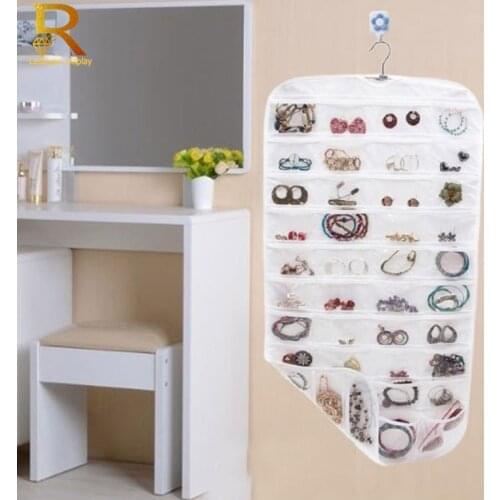 Free Shipping Jewelry Hanging Necklace Bracelet Earring Pouch Organizer Display BagJewelry Hanging Bag Storage Earrings Necklace