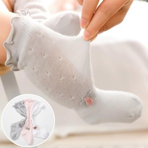 Baby socks summer flower baby socks over the knee high tube children newborn boys and girls socks