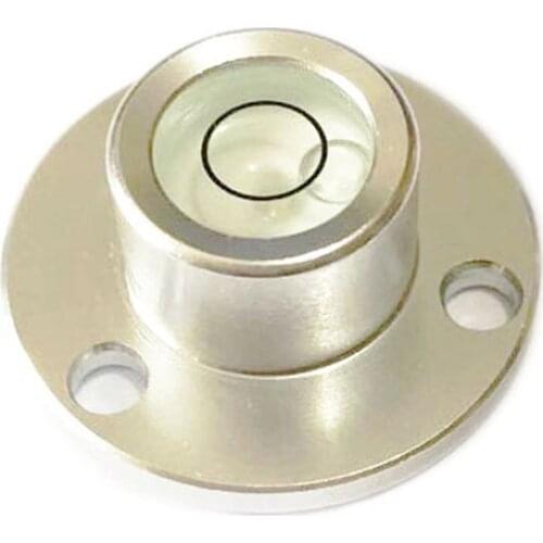 Flange Bubble Level Bullseye Spirit Level Blisters for Total Station Metal Shell Size 24*13*10mm 1PCS