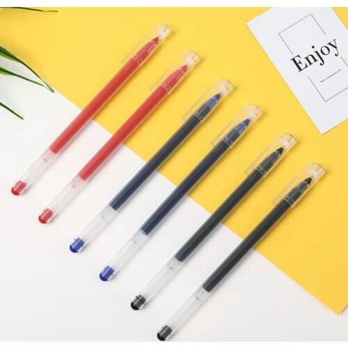 Giant gel pens student office culture education exam prizes large-capacity ink pens 0.5m exam carbon black red and blue pens