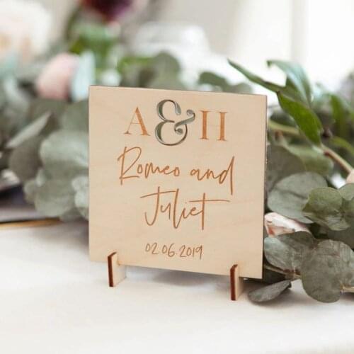 Custom Wood Plaque Personalised custom wood print party table sign wedding signs wedding table centerpieces
