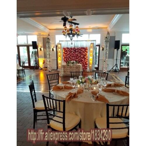 8pcs/lot Artificial silk rose and peony flower wall wedding background decoration or road lead flower decoration TONGFENG