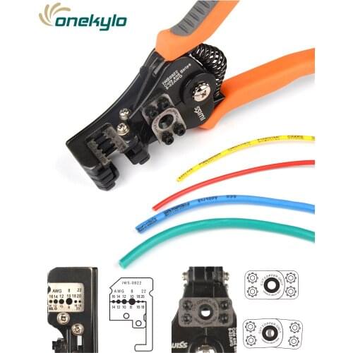 IWS-0822 wire Stripper clamp cable cutting multi-functional tool cut range 5mm wire stripping range of 0.35-8.2mm²AWG8-22