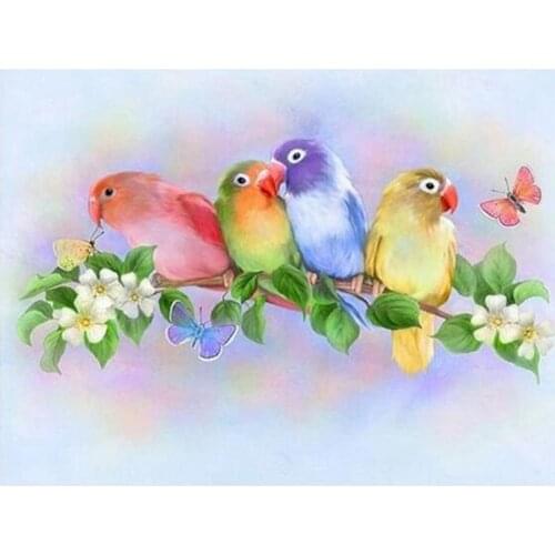 KEXINZU Full Drill Square Diamond Painting 5d Animal Cross Stitch Embroidery Bird Diamond Art Home Decor Gift y064