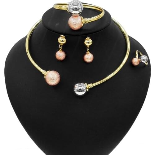 Yulaili Classic Simple Round Jewellery Set Design and Fashionable and Exquisite Ladies Dating and Party Jewelry Sets Wholesale