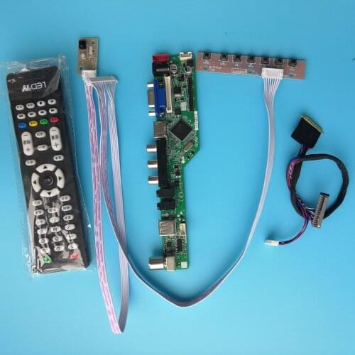 Kit for LP156WH4(TL)(R1) 40pin LVDS Controller board TV AV panel LCD LED 1366X768 driver remote VGA 15.6" HDMI-compatible USB