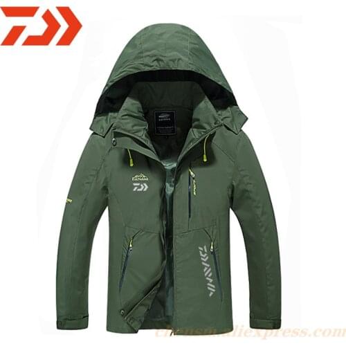 Daiwa Fishing Jacket 2020 The New Men Outdoor Autumn Windproof Climbing Sports Jacket Fishing Waterproof and Warm Jacket