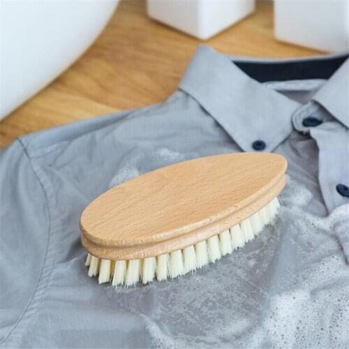 Soft Durable Laundry Brush Cleaning Tool Housework Shoes Hand-Held Washing Clothes Brush Practical Kitchen Bathroom Cleaning