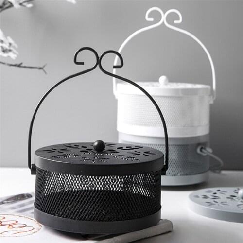 New Fireproof Hanging Mosquito Coil Box Retro Mosquito Coil Bracket Living Room Bedroom Camping Garden Mosquito Coil Frame