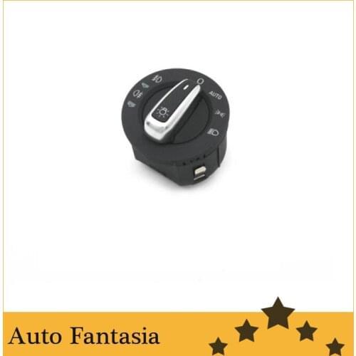 Matt chrome euro head light switch for Audi a6 c6