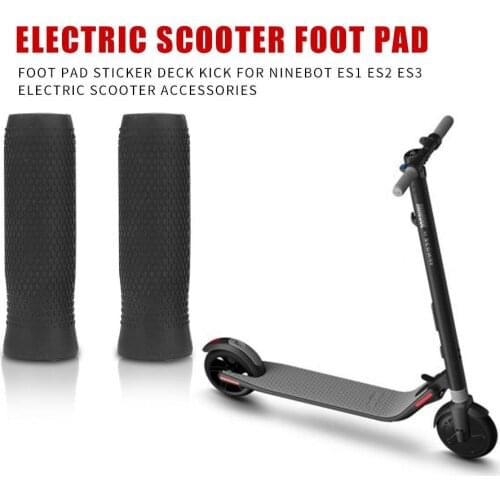 Durable Electric Scooter Handle Grip 2pcs Electric Scooter Grip Sleeve Non-slip Silicone Cover for Ninebot ES1 Black