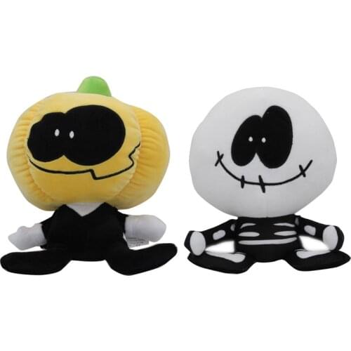 Friday Night Funkin Spooky Month Skid and Pump Plush Toy Funny Soft Stuffed Dolls Nice Gifts Size 20 30cm