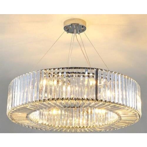 Jmmxiuz Luxury Modern Chandelier Round Lighting Crystal Chandeliers Crystal Light Fixtures Living Room Dining Room