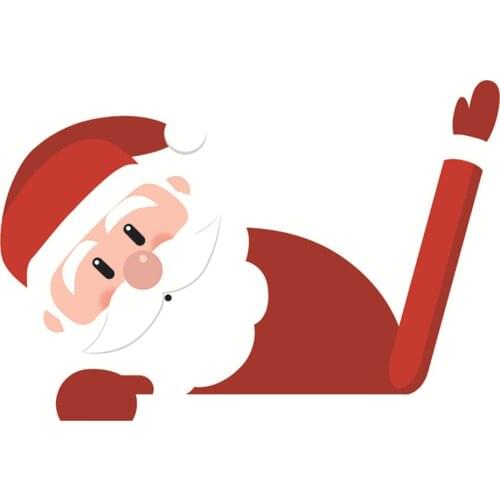 Detachable Car Rear Wiper Sticker Windshield Santa Clause Decoration Waterproof Strong Adhesion Sticker