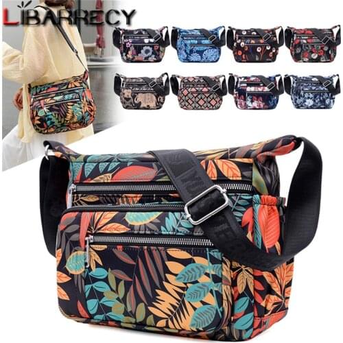 Fashion Flower Pattern Crossbody Bag for Women 2021 New Casual 3-in-1 Messenger Shoulder Handbag Travel Bags for Ladies