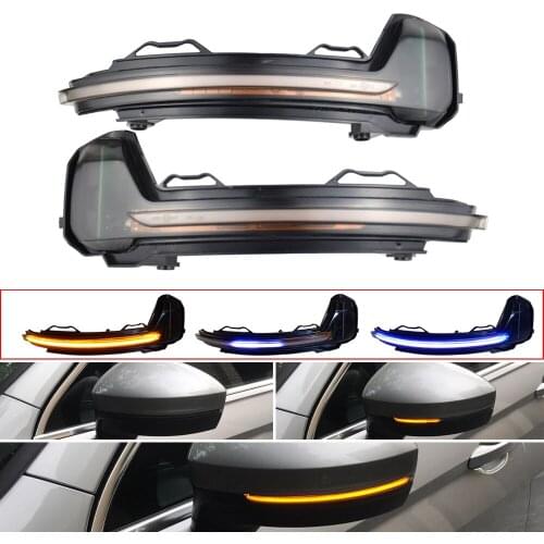 LED Dynamic Turn Signal Light Side Rearview Mirror Indicator For VW Volkswagen Tiguan MK2 2017+ Touareg MK3 EU 2019
