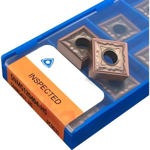 SNMG120404 HS PC9030 Carbide Inserts External Turning Tool CNC Lathe Cutter Tool SNMG 120404 Blade For Maching Stainless Steel