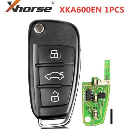XHORSE XKA600EN VVDI2 Universal Remote Key 3 Buttons for Audi A6L Q7 Type 1PCS