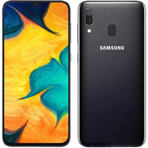 Refurbished Unlocked Cell Phone Samsung Galaxy A30 6.4inch Full Screen 3GB+32GB Single Sim Octa Core 4G-LTE 16MP