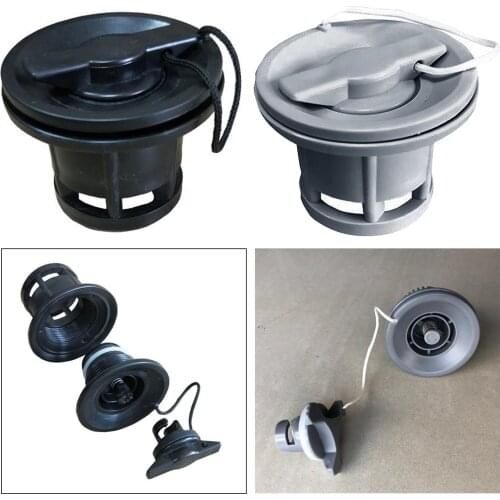 Kayak Air Valve 6 Holes Inflatable Boat Raft Valves Adapter Sutrdy Grey