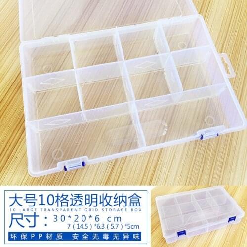 Lego Spare Parts Category Box Cover Transparent Plastic Large Thickening 10 Case Storage Box