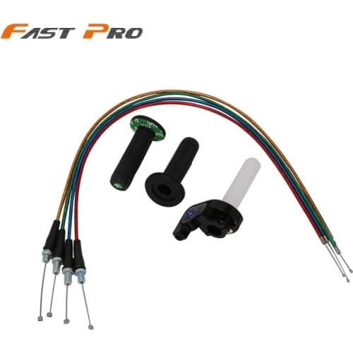 Motorcycle Engine Parts 7/8" Handlebar Hand Grips For Protater PRO KTM Quick Turn Throttle Settle Cable Dirt Pit Bike Motocross