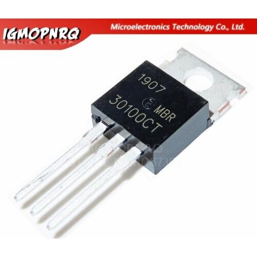 10pcs MBR30100CT 30100CT MBR30100 Schottky & Rectifiers 30A 100V TO-220 new original