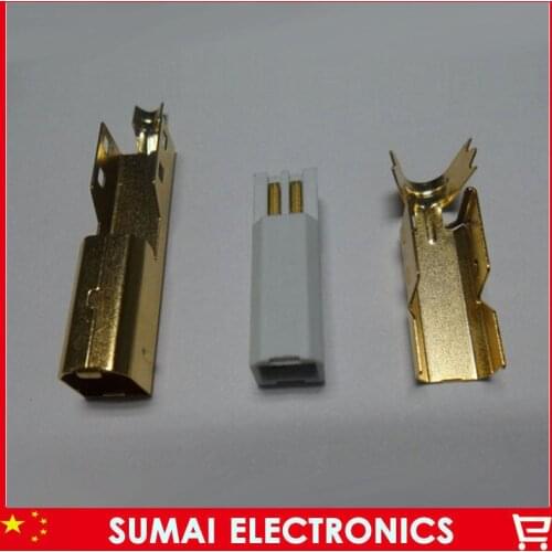 100set/lot 3u high quality gold plating DIY USB 2.0 B type male plug jack wire bonding