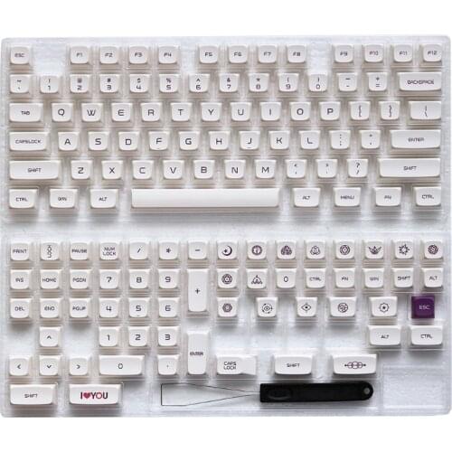 137Keys PBT Keycap XDA Profile Dye Sublimation Keycap for Mechanical Keyboard