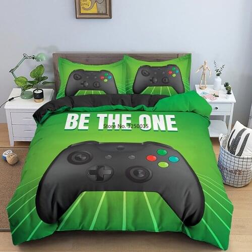 2-3 Pcs Gamepad Bedding Set Luxury Duvet Cover with Pillowcase Quilt Cover Game Comforter Cover Full Size Bed Set