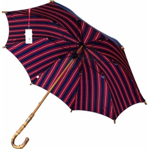2pc/lot colour option Straight pure nature rattan bamboo handmade wooden umbrellas 210T pongee double layers fiberglass parasol