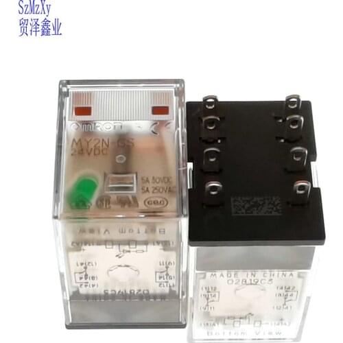 2PCS Relay MY2N-GS DC24V MY2N 24V 220V AC220V