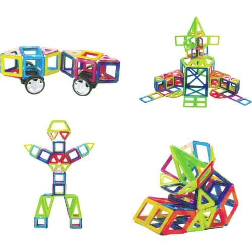 66-97PCS Big Size Magnetic Blocks Educational Construction Set Models & Building Toy ABS Magnet Designer Kids Gift