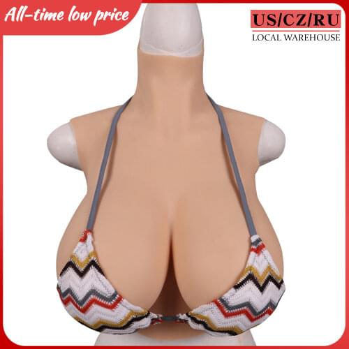 Eyung Crossdresser Breast Plate Silicone Breast Forms CosplayDrag Queen Breastplate Fake Chest Shemale Tits Male To Female Boobs