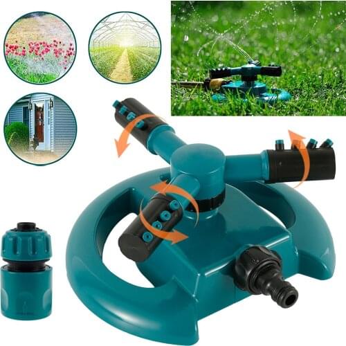 360 Degree Automatic Garden Sprinklers Watering Grass Lawn Rotary Nozzle Rotating Water Sprinkler System Garden Supplies