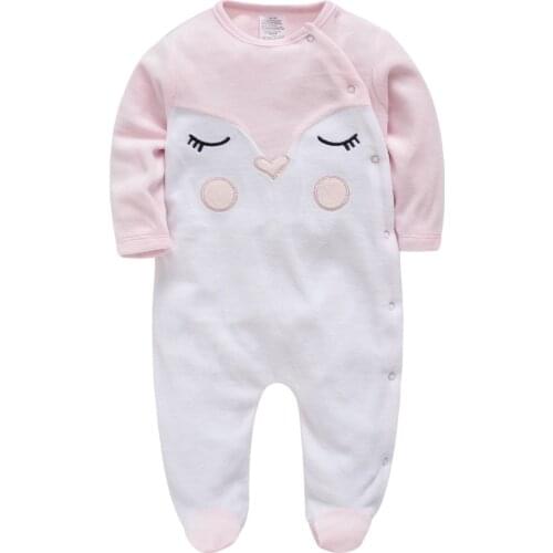 Kavkas Baby Rompers Winter Newborn Warm Girl Cotton Christmas Full Sleeve Premature Baby Overalls Roupas De Bebes