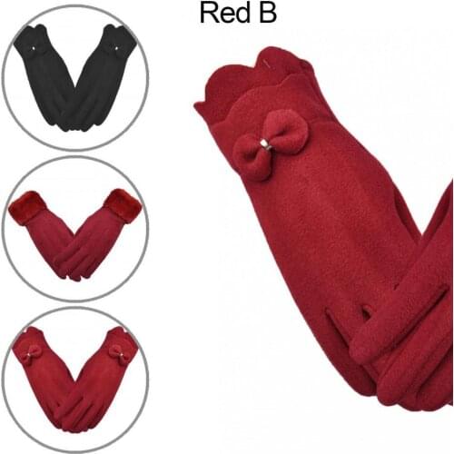 Exquisite Clipping Fits Seamlessly Rabbit Fur Winter Warm Gloves for Exercise