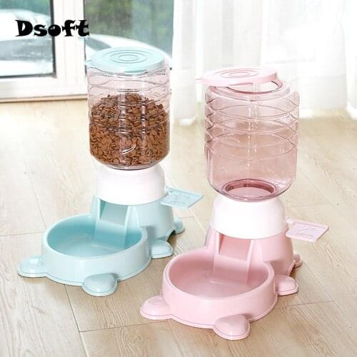 Pet Bowl Automatic Feeders for Cats and Dogs Food Bowl New 1.8L Large Capacity Pet Dispenser Pedal Feeding Food Bowl Pet Supplie
