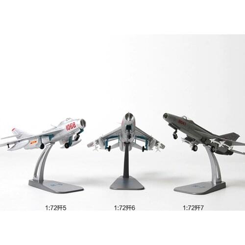 1/72 F-7/5/6 Aircraft Model Simulation Alloy Finished Fighter Model Fighter Military Collection Decoration