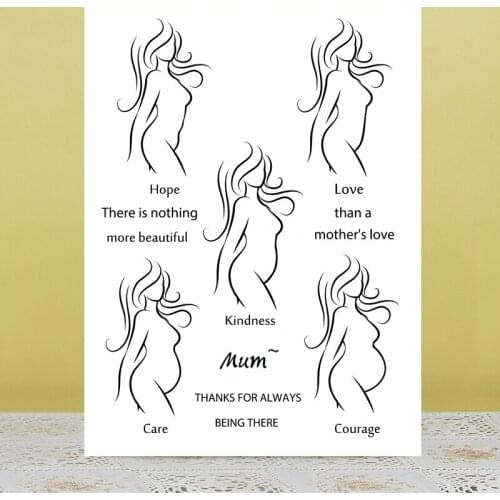 Transparent stamps Changes During Pregnancy New 2020 Rubber Silicone Seal for DIY Scrapbooking Card Making Album Decor Crafts