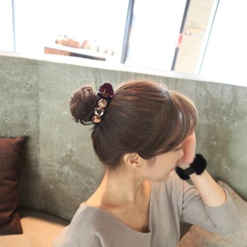 New Fashion Women Pearl Rhinestone Banana Hair Clips Claws for Lady Adult Hair Combs Elegant Party Barrettes Hair Accessories