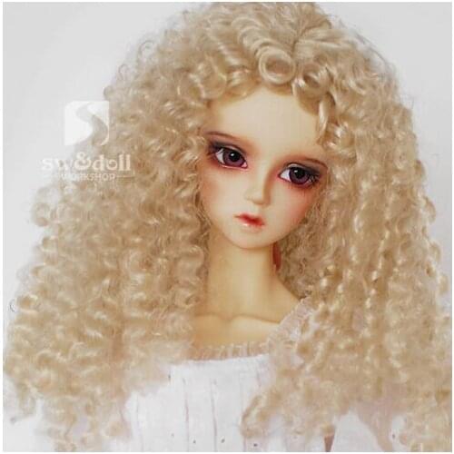 New 1/3 22-23cm 1/4 18~19cm European Style Classical Wavy Long Wig BJD SD MSD Doll Wig