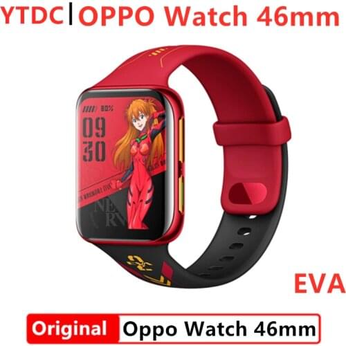 Original Official OPPO Watch 46mm eSIM Snapdragon2500 AMOLED Screen 430mAh Large Battery 1GB 8GB 1.91-inch Aluminum Alloy VOOC