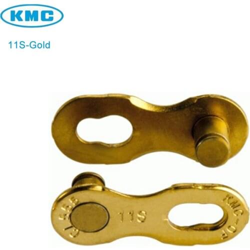 Original KMC 1/2" X 11/128" 11 Speed Missing Link 11 Gold non-reusable for Trekking 5.65 mm Magic Chain 6 Pair/lot