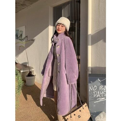 RosEvans Women's Natural Sheepskin Coats China