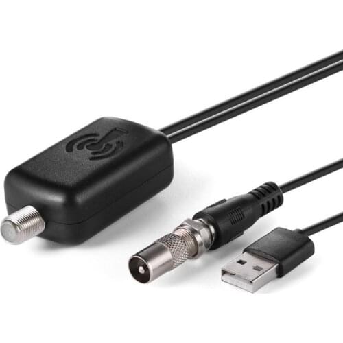 Indoor Digital Signal Booster Tuner DVB-T2 / ISDBT / ATSC HDTV TV Antenna Aerial Amplifier