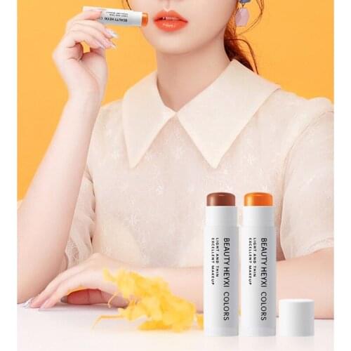 1pc Nutririous Lipstick 2 Colors Waterproof & Sweatproof Color Lip Balm Not Easy To Fade Moisturizer Portable Mini Lip Balm