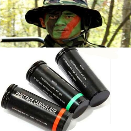 3pcs/pack Military Waterproof Camouflage Face Paint Camo Greasepaint Army Fans Body Make Up Oil Cream Outdoor Colored Drawing