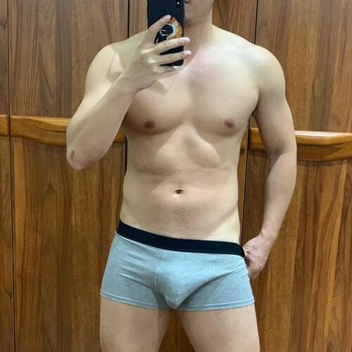 4pcs/6pcs Gtopx Man Natural Feelings Boxer Briefs Mens Underwear Men Pack Soft Cotton