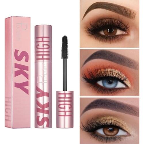 4D Silk Fiber Lash Mascara Curling Volume Eyelashes Cosmetics Waterproof Long Lasting Makeup Lash Extension Mascara Fast Dry
